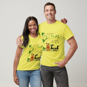 Camiseta Espíritu de Dragón de Loto amarillo