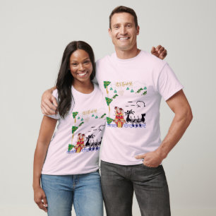 Camiseta Espíritu de Dragón de Loto rosa pálido