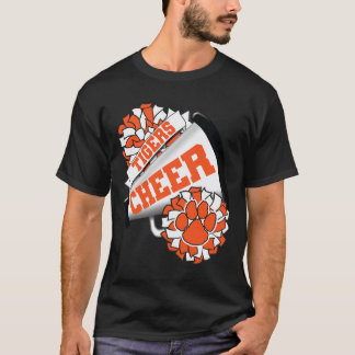 Camiseta Espíritu de equipo de porristas Tigres animando al