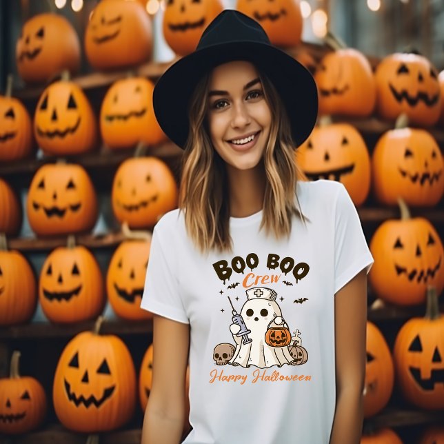 Camiseta Espíritu de equipo fantasmal: Boo Boo Crew Hallowe (Subido por el creador)