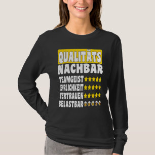 Camiseta espíritu de equipo vecino de calidad confianza hon
