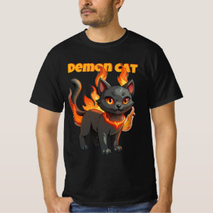 Camiseta Espíritu de fuego del gato del demonio - Fiery Bla