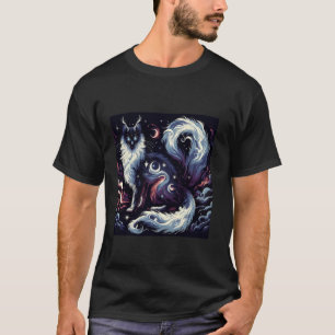 Camiseta Espíritu de Gato Soñador Noche Elemental Magia Hip