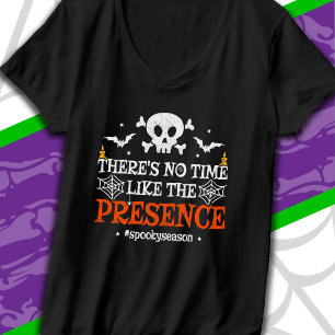 Camiseta Espíritu de Halloween Calavera Huesos Cruzados Div