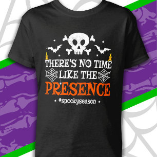 Camiseta Espíritu de Halloween Calavera Huesos Cruzados Div