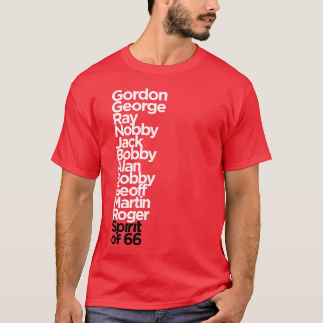 Camiseta Espíritu de Inglaterra de 66 rojo (Anverso)