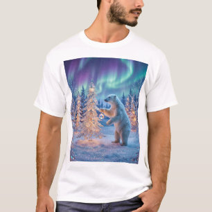 Camiseta Espíritu de Invierno en el Cielo del Norte