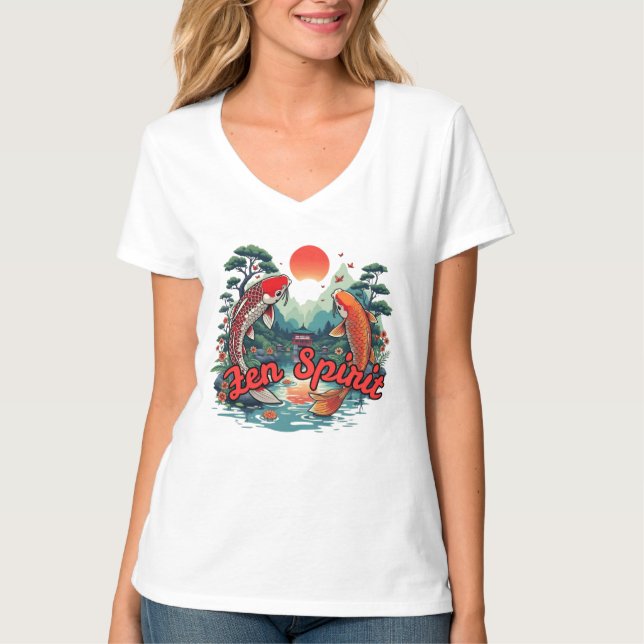 Camiseta Espíritu de Koi-Zen (Anverso)