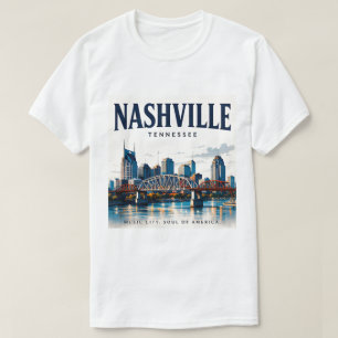 Camiseta Espíritu de la ciudad musical de Nashville
