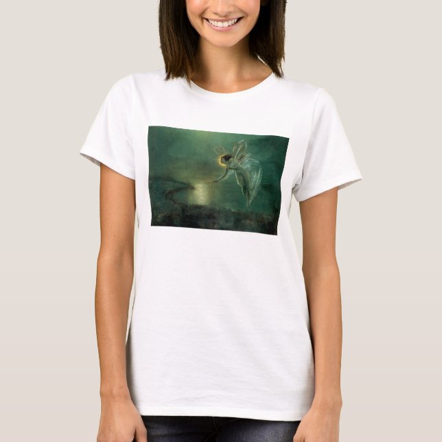 Camiseta Espíritu de la noche por Grimshaw, hada victoriana (Anverso)