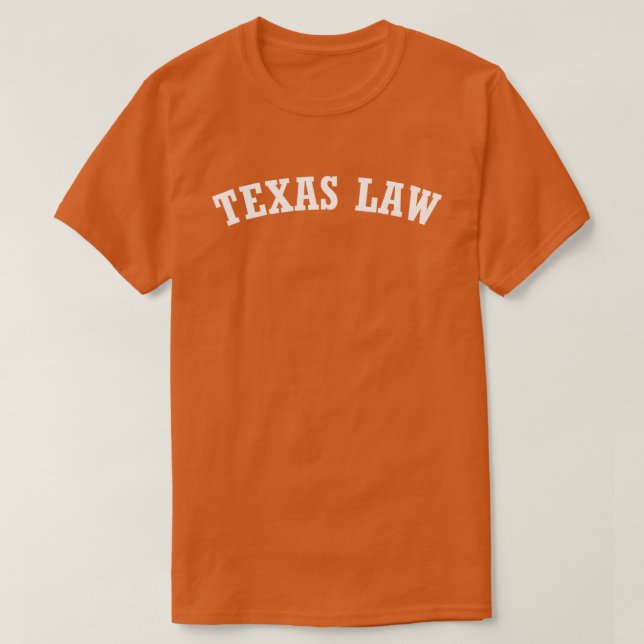 Camiseta Espíritu de ley de Texas en blanco (Diseño del anverso)