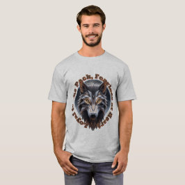Camiseta Espíritu de lobo audaz - Feroz arte de lobo geomét