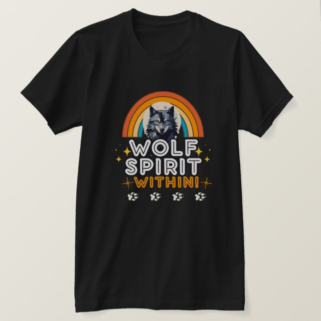 Camiseta Espíritu de lobo dentro (Anverso del diseño)