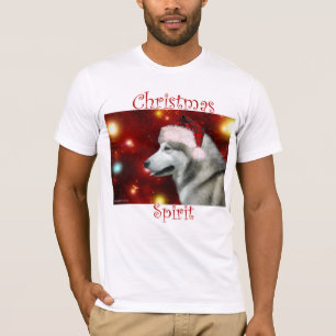 Camiseta Espíritu de los Navidades malamutas de Alaska