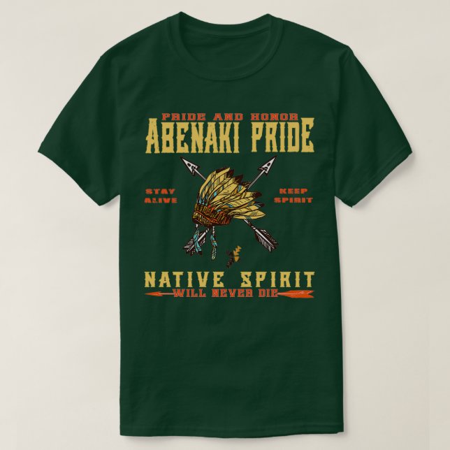 CAMISETA ESPÍRITU DE ORGULLO ABENAQUÍ NATURAL  (Diseño del anverso)