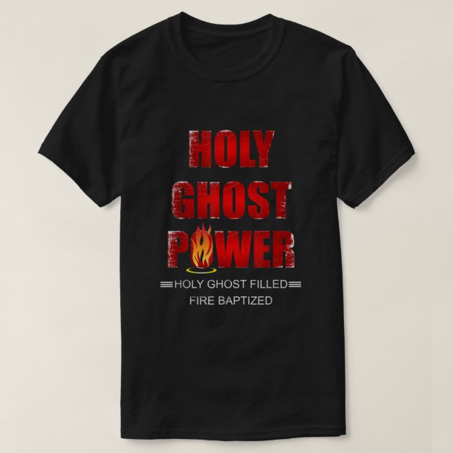 Camiseta Espíritu de poder fantasma sagradoApostoli penteco (Diseño del anverso)