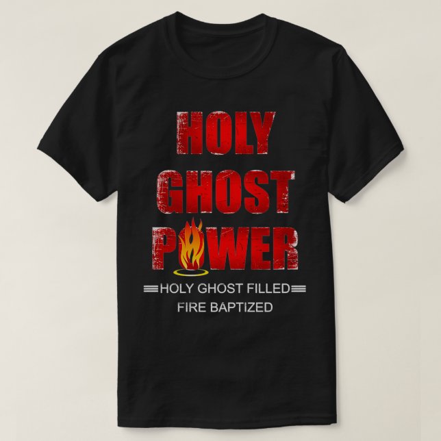 Camiseta Espíritu de poder fantasma sagradoApostoli penteco (Diseño del anverso)