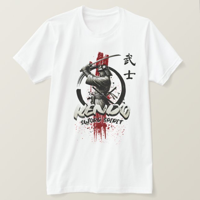Camiseta Espíritu de Samurai (Anverso del diseño)