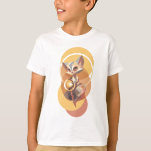 Camiseta Espíritu de Zorro Místico Luz Dorada Niños