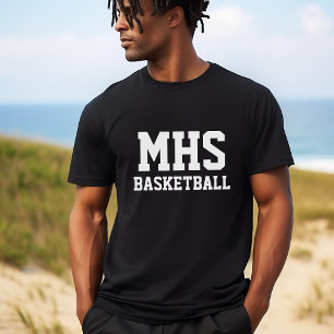 Camiseta Espíritu del equipo de baloncesto negro y Personal