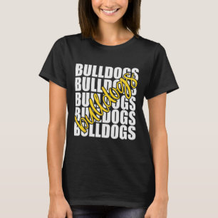 Camiseta Espíritu del equipo de fans de la escuela amarilla