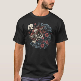 Camiseta Espíritu del Tigre Japonés – Poder y Elegancia
