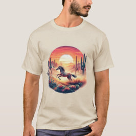Camiseta Espíritu desierto, caballo majestuoso