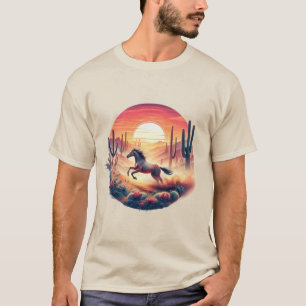 Camiseta Espíritu desierto, caballo majestuoso