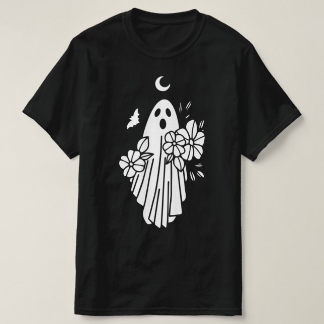 Camiseta Espíritu divertido de la novia fantasma Lazy Hallo (Diseño del anverso)