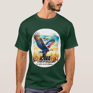 Camiseta Espíritu elevado de Iowa del animal estatal del ág
