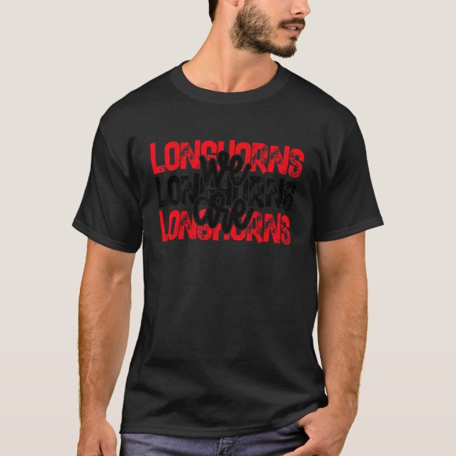 Camiseta Espíritu escolar de Longhorns (Anverso)