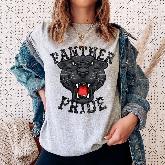 Camiseta Espíritu escolar de mascota del orgullo de panther (Subido por el creador)