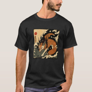 Camiseta Espíritu Fox japonés de Inari Kitsune 狐 火 Ja vinta