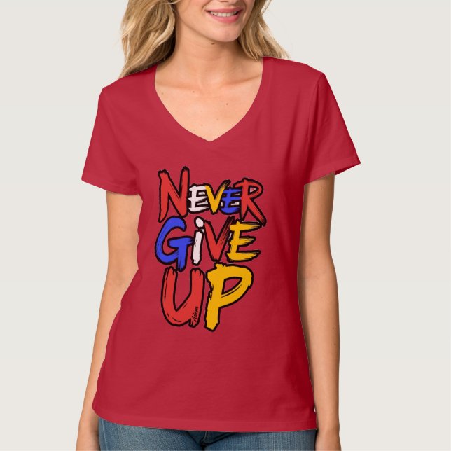 Camiseta Espíritu Imparable Nunca te Rindas (Anverso)