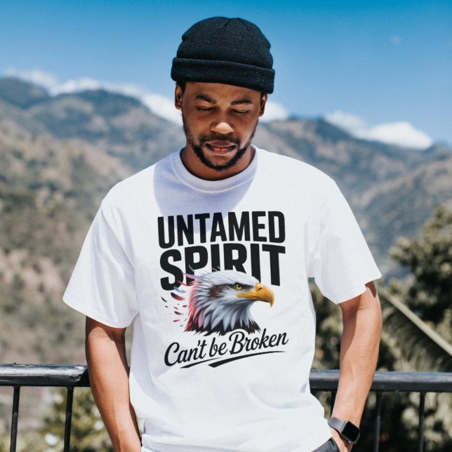 Camiseta Espíritu indomable, águila, ojos, aventura de la l (Subido por el creador)