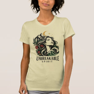 Camiseta Espíritu Indomable – Retrato de la Naturaleza Feme