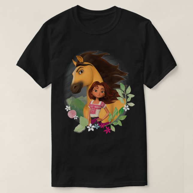 Camiseta Espíritu indomable y follaje afortunado  (Diseño del anverso)
