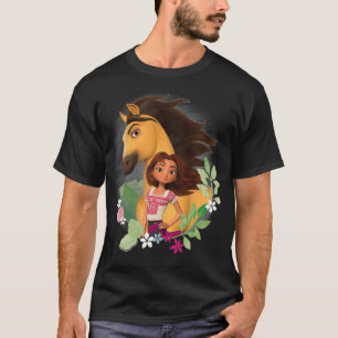 Camiseta Espíritu indomable y follaje afortunado 