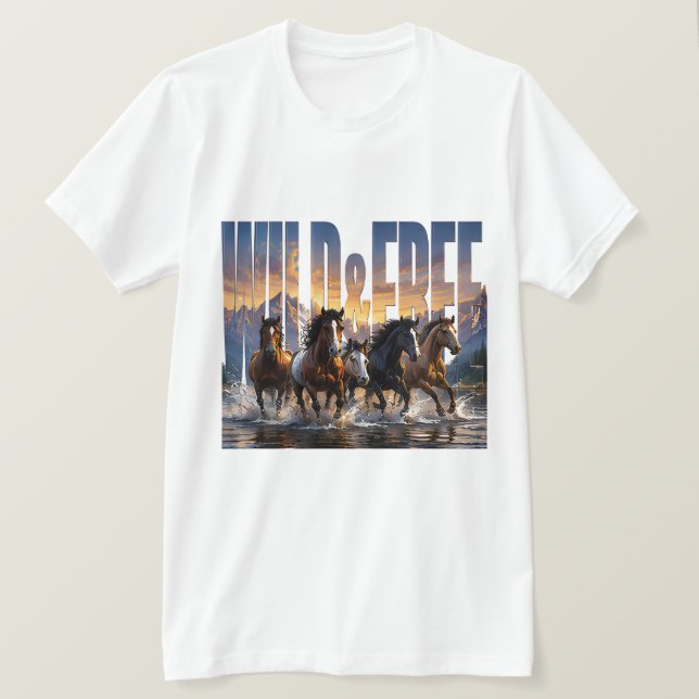 Camiseta Espíritu indómito y libre (Anverso del diseño)