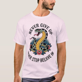 Camiseta Espíritu intrépido: Audaz arte de la serpiente y l