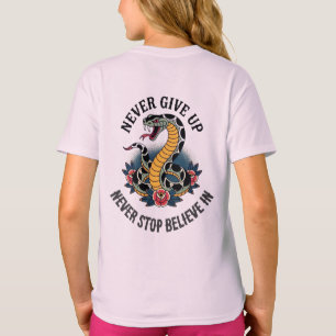 Camiseta Espíritu intrépido: Audaz arte de la serpiente y l