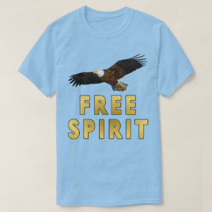 Camiseta Espíritu libre con águila calva volando