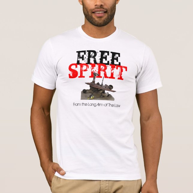 Camiseta Espíritu libre Marte Rover (Anverso)