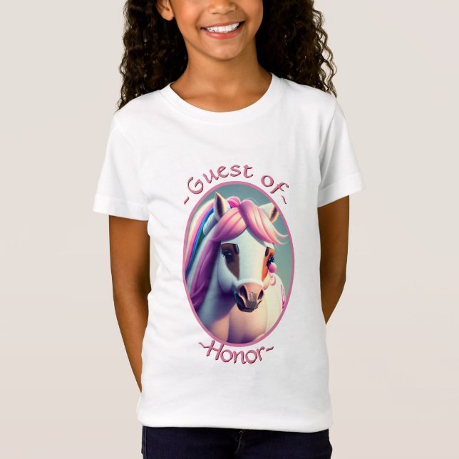 Camiseta Espíritu lindo 3D Pony 2 Invitado de honor (Anverso)