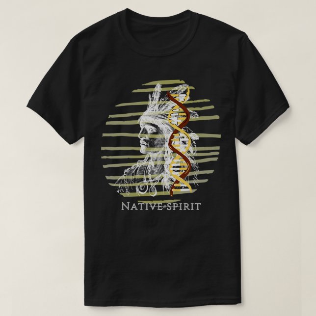 Camiseta Espíritu nativo americano durante mucho tiempo (Diseño del anverso)