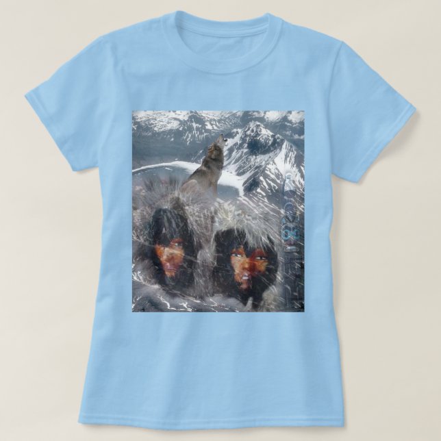 Camiseta Espíritu nativo en mujeres de Alaska (Diseño del anverso)