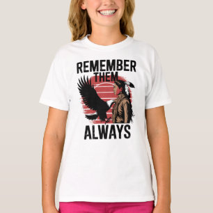 Camiseta Espíritu nativo Mujer y Raven Silhouette
