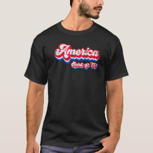 Camiseta Espíritu Norteamericano Del '76 Cuarto Orgullo Pat
