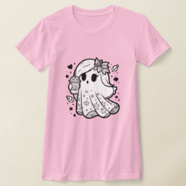 Camiseta Espíritu otoñal: Fantasma con especias de calabaza