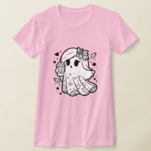 Camiseta Espíritu otoñal: Fantasma con especias de calabaza